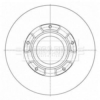 Гальмiвнi диски BORG & BECK BBD6073S