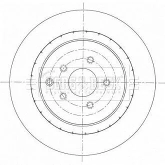 Гальмiвнi диски BORG & BECK BBD6094S