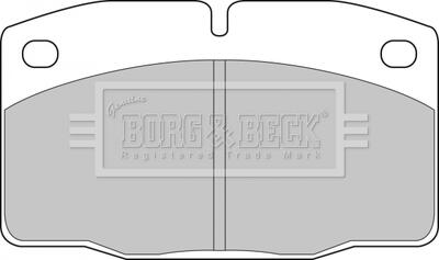 Гальмівні колодки до дисків BORG & BECK BBP1117