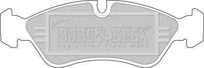 - Гальмівні колодки до дисків BORG & BECK BBP1423