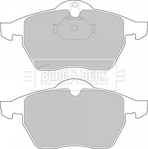 - Гальмівні колодки до дисків BORG & BECK BBP1444