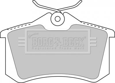- Гальмівні колодки до дисків BORG & BECK BBP1512