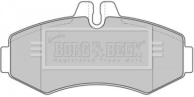 - Гальмівні колодки до дисків BORG & BECK BBP1664
