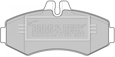 - Гальмівні колодки до дисків BORG & BECK BBP1664