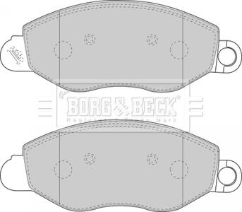 - Гальмівні колодки до дисків BORG & BECK BBP1714