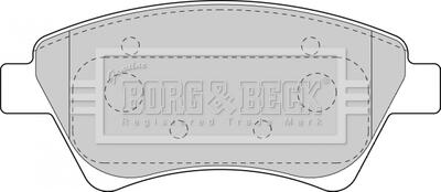- Гальмівні колодки до дисків BORG & BECK BBP1821
