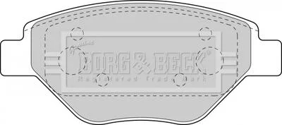 - Гальмівні колодки до дисків BORG & BECK BBP1851