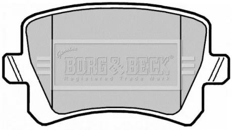 Гальмiвнi колодки дисковi BORG & BECK BBP2044
