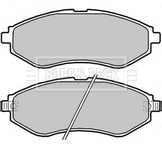 - Гальмівні колодки до дисків BORG & BECK BBP2324