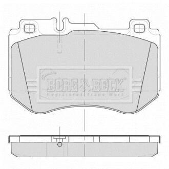 Гальмiвнi колодки дисковi BORG & BECK BBP2501