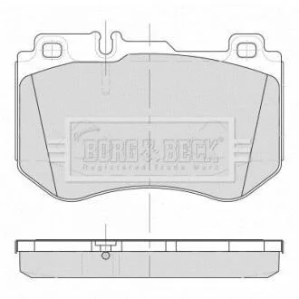 Гальмiвнi колодки дисковi BORG & BECK BBP2501