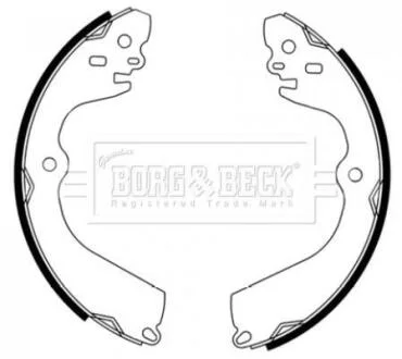 Гальмiвнi колодки барабаннi BORG & BECK BBS6495
