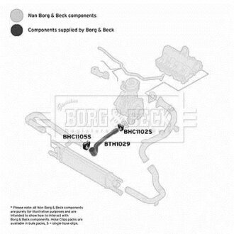 Шланг подачі наддувального повітря BORG & BECK BTH1029