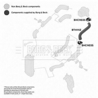 Шланг подачі наддувального повітря BORG & BECK BTH1112