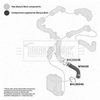 Шланг подачі наддувального повітря BORG & BECK BTH1135