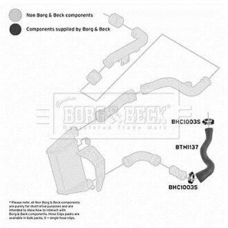 Шланг подачі наддувального повітря BORG & BECK BTH1137