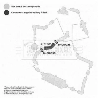 Шланг подачі наддувального повітря BORG & BECK BTH1169