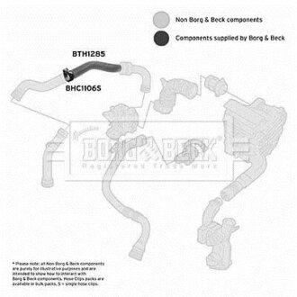 Шланг подачі наддувального повітря BORG & BECK BTH1285