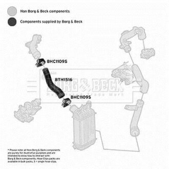 Шланг подачі наддувального повітря BORG & BECK BTH1516