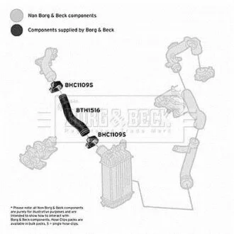 Шланг подачі наддувального повітря BORG & BECK BTH1516