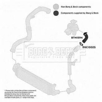 Шланг подачі наддувального повітря BORG & BECK BTH1594