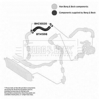 Трубка нагнетаемого воздуха BORG & BECK BTH1598