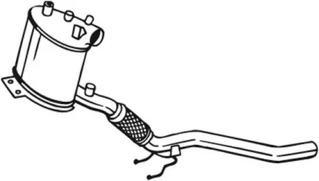 Протисажний/пиловий фільтр, система відведення ВГ BOSAL 097-361