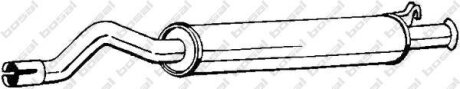 Глушитель средний (AUDI 80 91-92) BOSAL 105-159