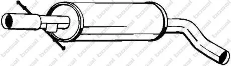 Центр. глушник,випускна сист. BOSAL 105-505