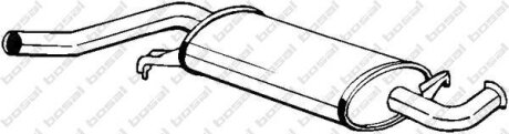 Глушитель центральный AUDI A6 84-96 2.0-2.3 BOSAL 105-971