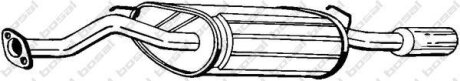 Задній. глушник,випускна сист. BOSAL 115-329