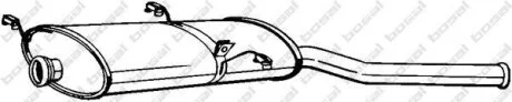 Задній. глушник,випускна сист. BOSAL 135-009