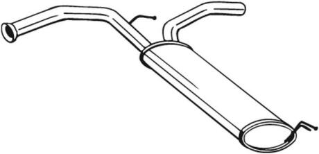 Задній. глушник,випускна сист. BOSAL 135-247