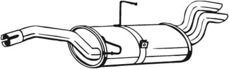 Задній. глушник,випускна сист. BOSAL 135-571