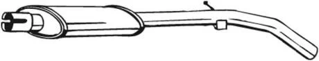 Середній глушник випускної системи BOSAL 148-121