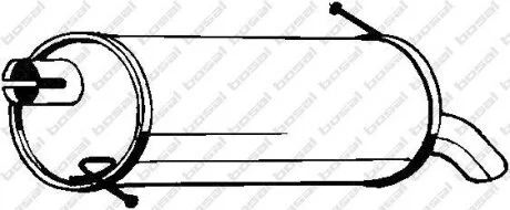 Задній. глушник,випускна сист. BOSAL 154-323