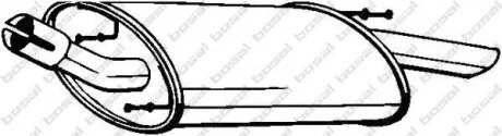 Глушник FORD Fiesta 95-03, Mazda 121 96-02 BOSAL 154-377