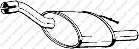 Задній. глушник,випускна сист. BOSAL 154-383