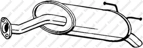 Задній. глушник,випускна сист. BOSAL 163-391