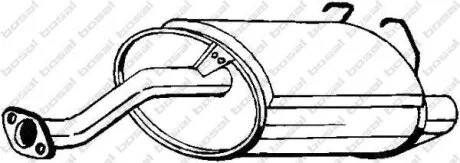 Задній. глушник,випускна сист. BOSAL 163-725