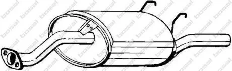 Задній. глушник,випускна сист. BOSAL 163-727