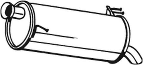 Задній. глушник,випускна сист. BOSAL 165-037