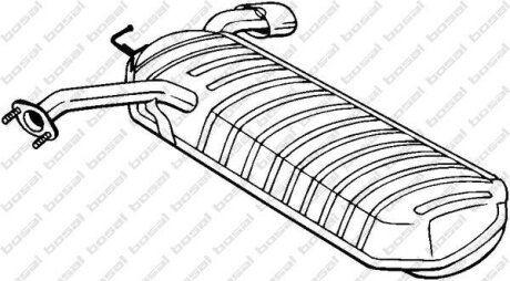 Задній. глушник,випускна сист. BOSAL 169-039