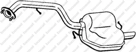 Задній. глушник,випускна сист. BOSAL 171-035