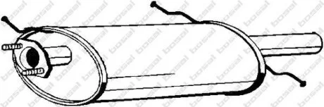 Задній. глушник,випускна сист. BOSAL 171-259