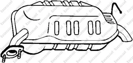 Глушитель выхлопных газов конечный BOSAL 171-635