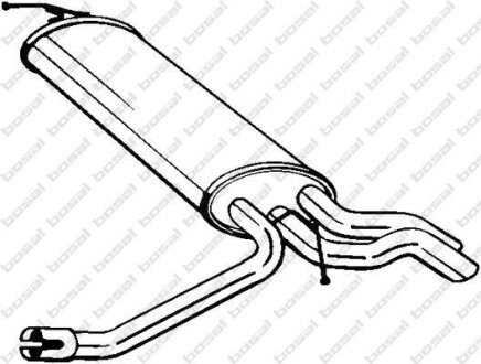 Задній. глушник,випускна сист. BOSAL 175-087