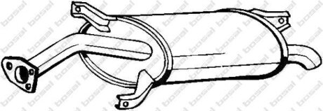 Задній. глушник,випускна сист. BOSAL 177-001