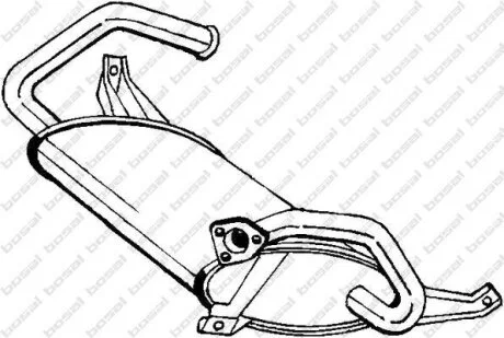 Задній. глушник,випускна сист. BOSAL 177-275