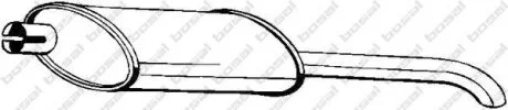 Глушник Opel Astra 92-96/Kadett E 84-91 SDN BOSAL 185-021